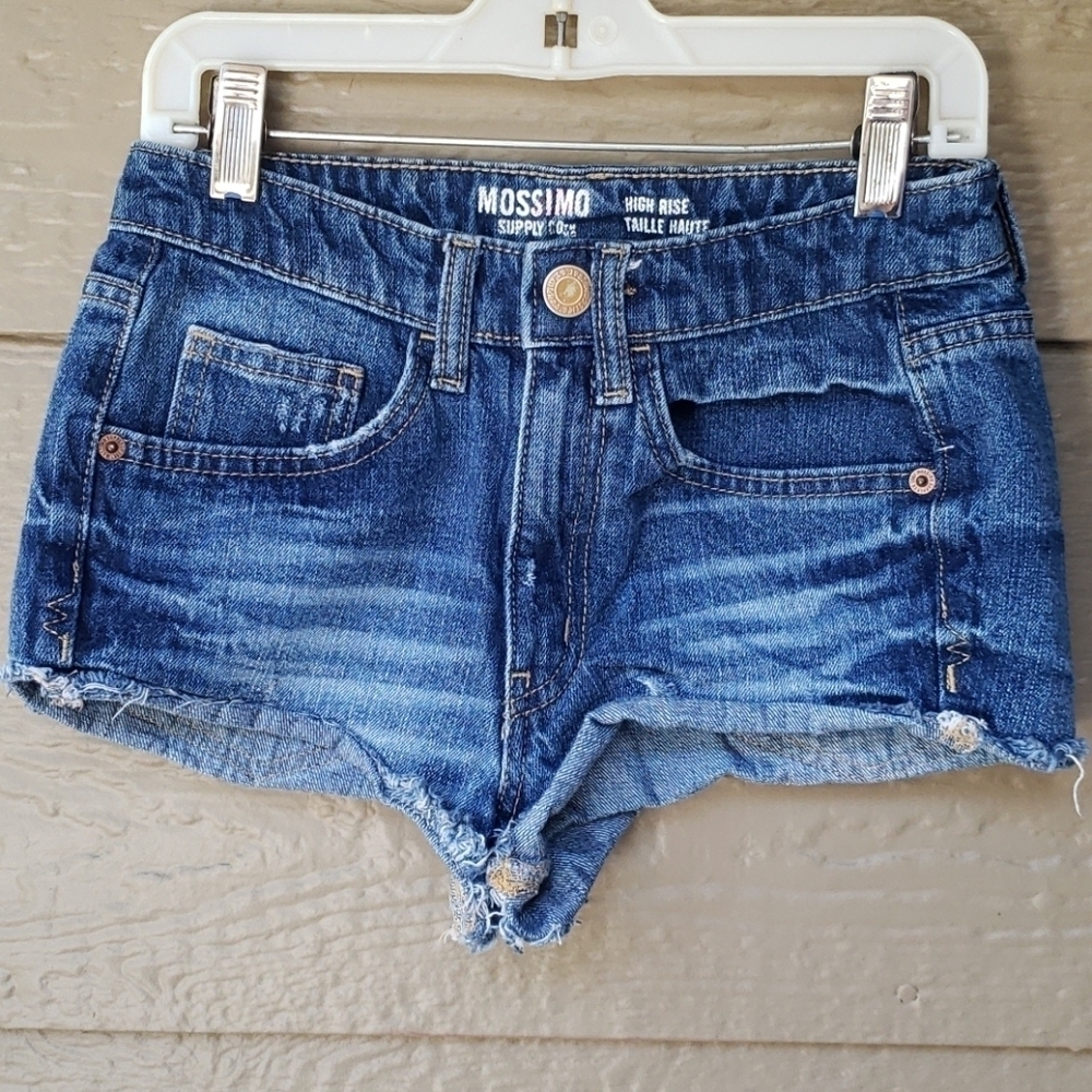 Mossimo High Rise Denim Jean Cutoff Shorts